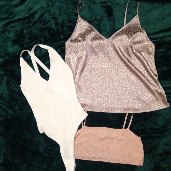 NWOT 3 Asos Tops -  Bodysuit, Camisole, & Croplette Sz 6 - Picture 16 of 16